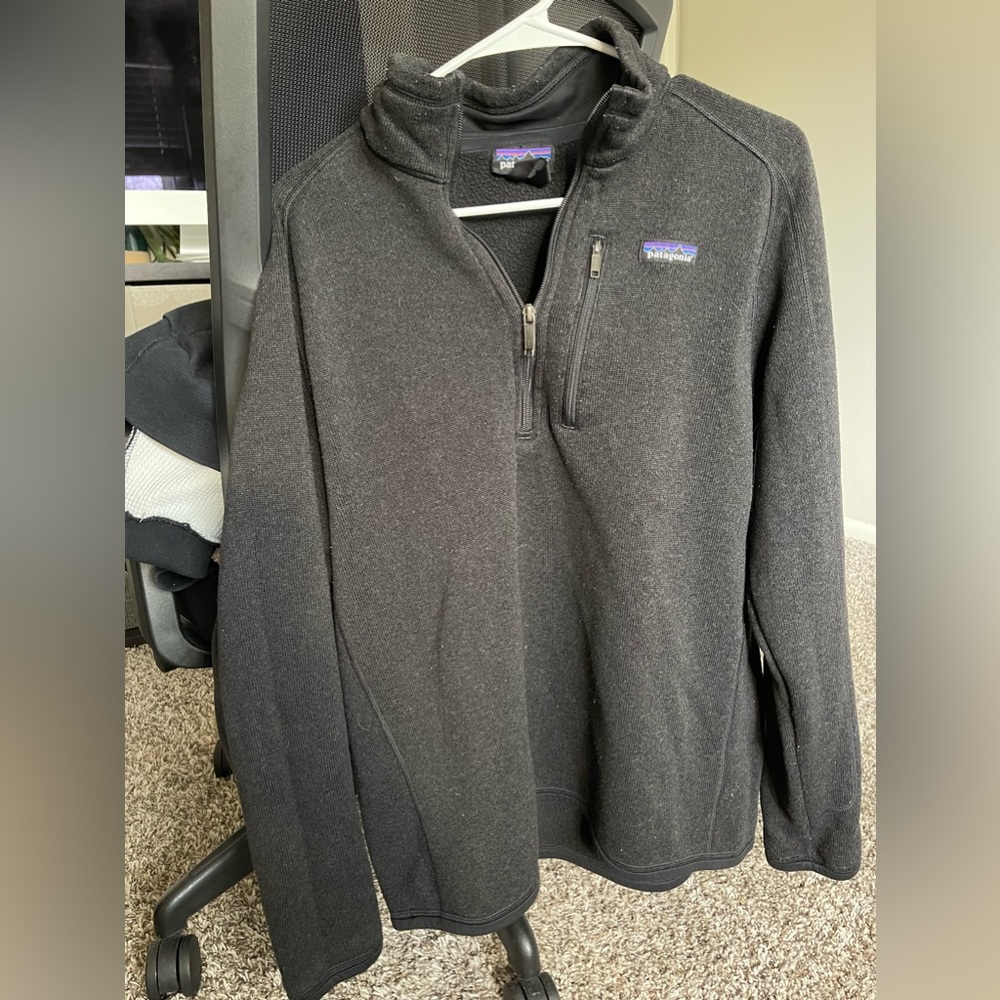 COPY - Mens Patagonia M’s Better Sweater 1/4 Zip Dark Gray